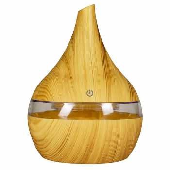 Diffuser Aromatherapy Essential Oil / Air Humidifier / Pelembab Ruangan-KAYU-WOODGRAIN MUDA