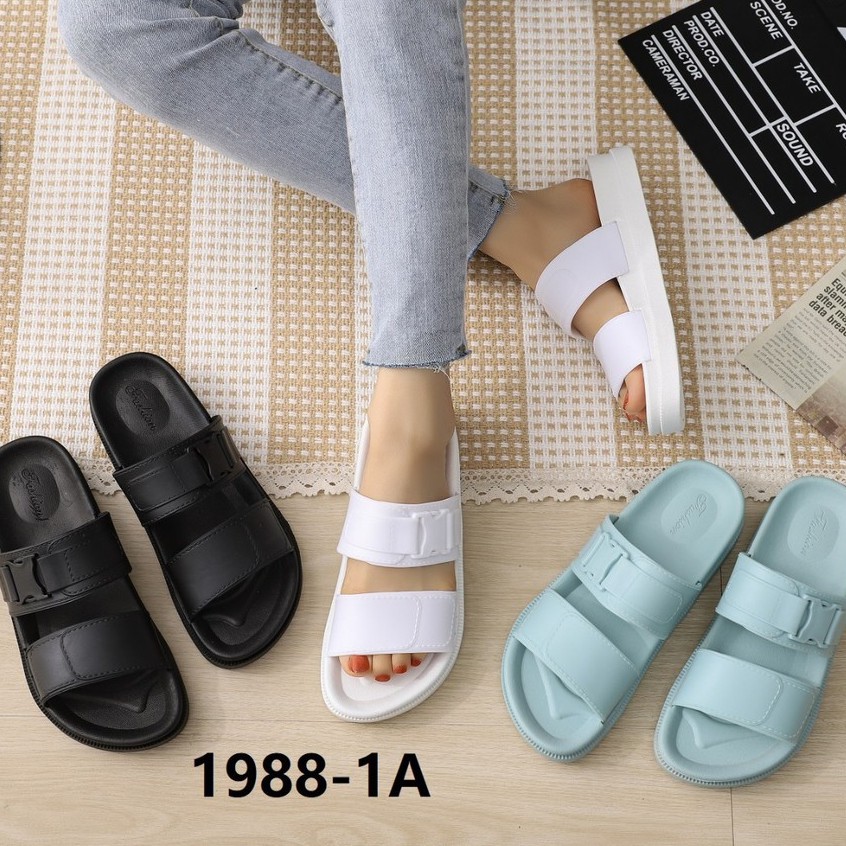 COD 11.11 Sandal Jelly Teplek Selop ALORA Import 1988 - 1A