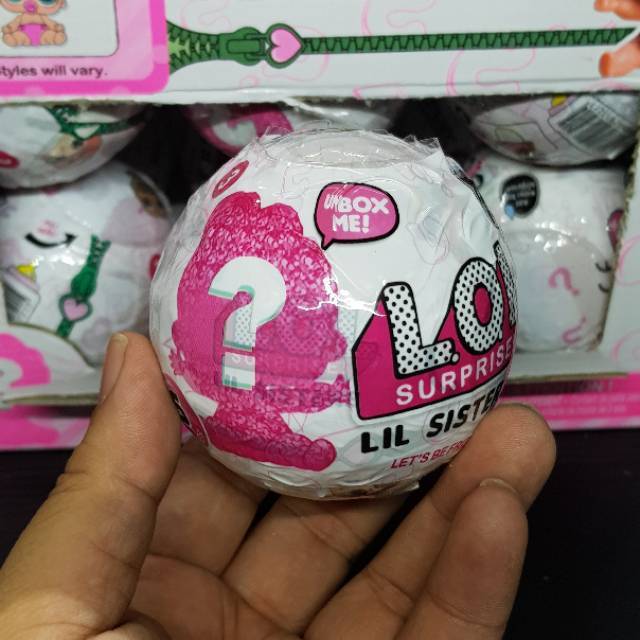 lol white glitter ball