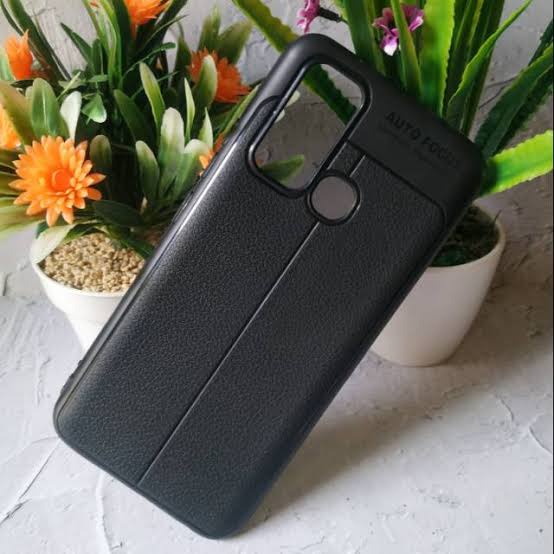 SOFT CASE SILIKON AUTO FOKUS MOTIF KULIT JERUK REDMI NOTE 9 PRO