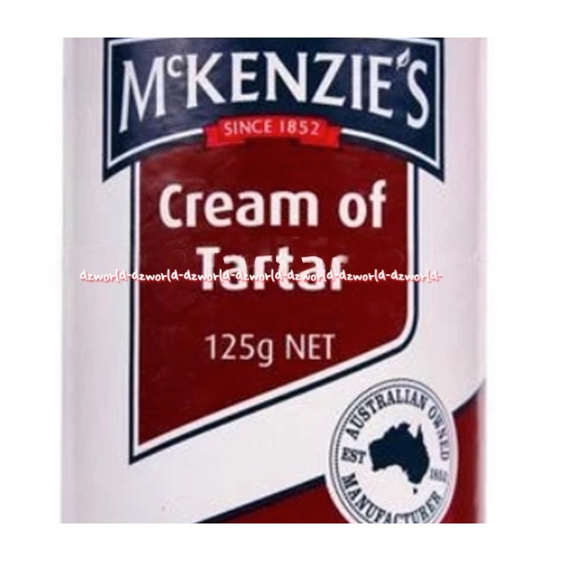 Mc Kenzie's Cream Of Tartar 125gr Tar tar Bubuk Import Mc Kenzies Mckenzie's Memberi Volume lebih banyak Putih Telur