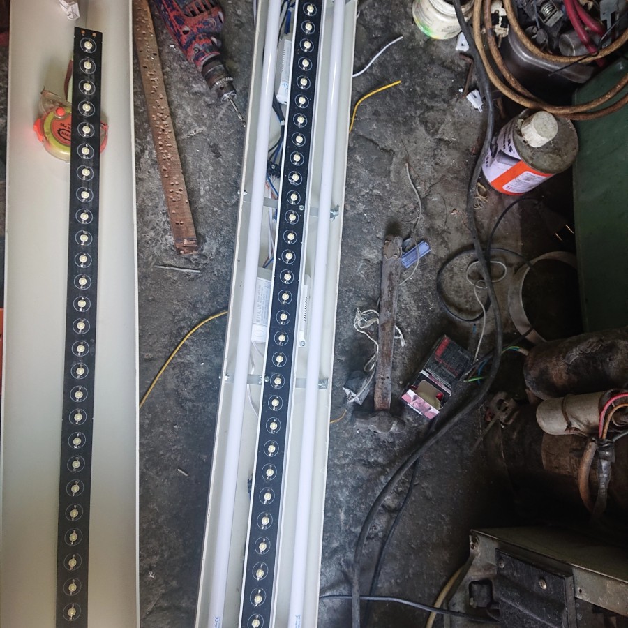 Lampu tanning siap pakai 100cm isi 2 Lampu Aquazonic dan 1 LED HPL