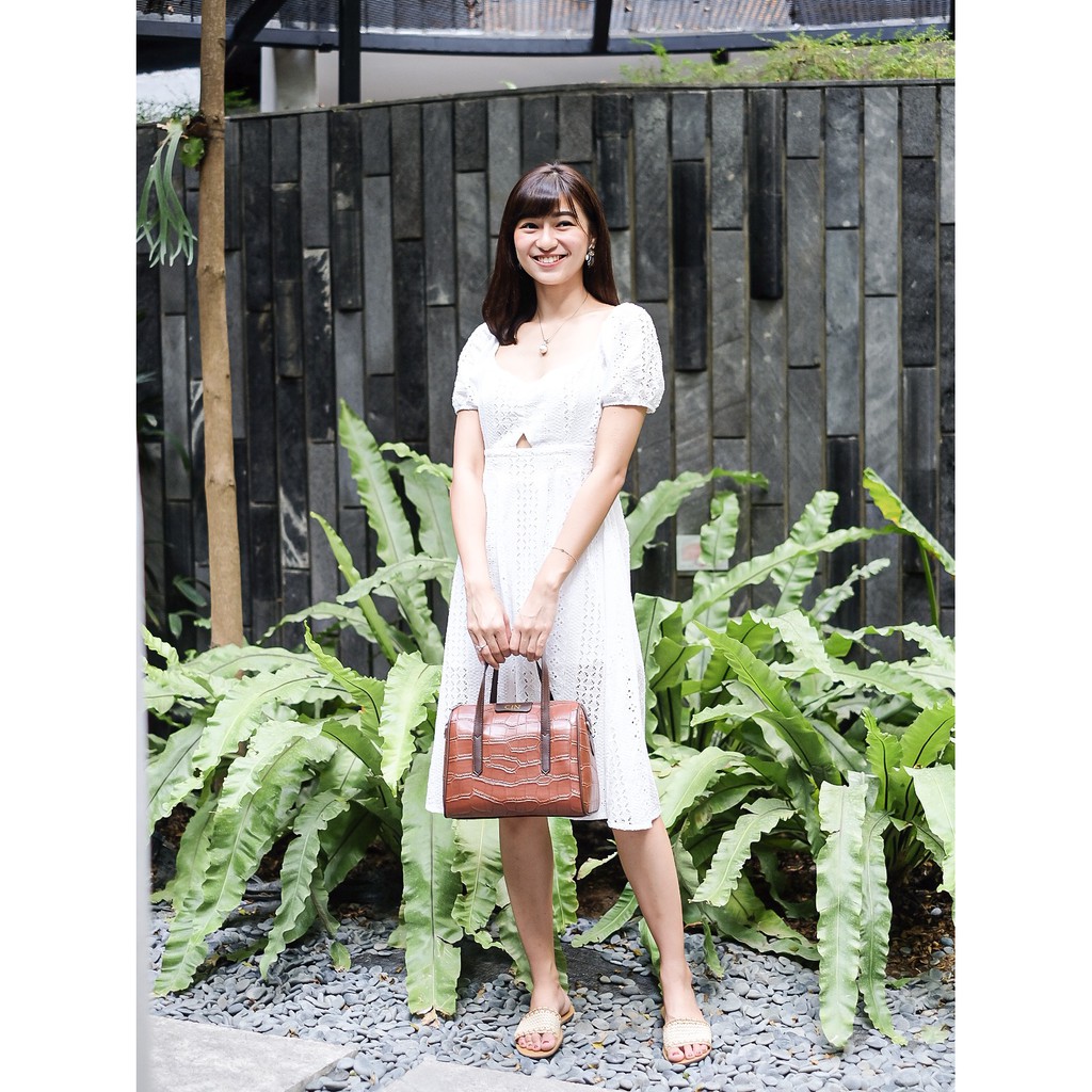 Becca Croco Handbag + Slingbag by Nonataliashop