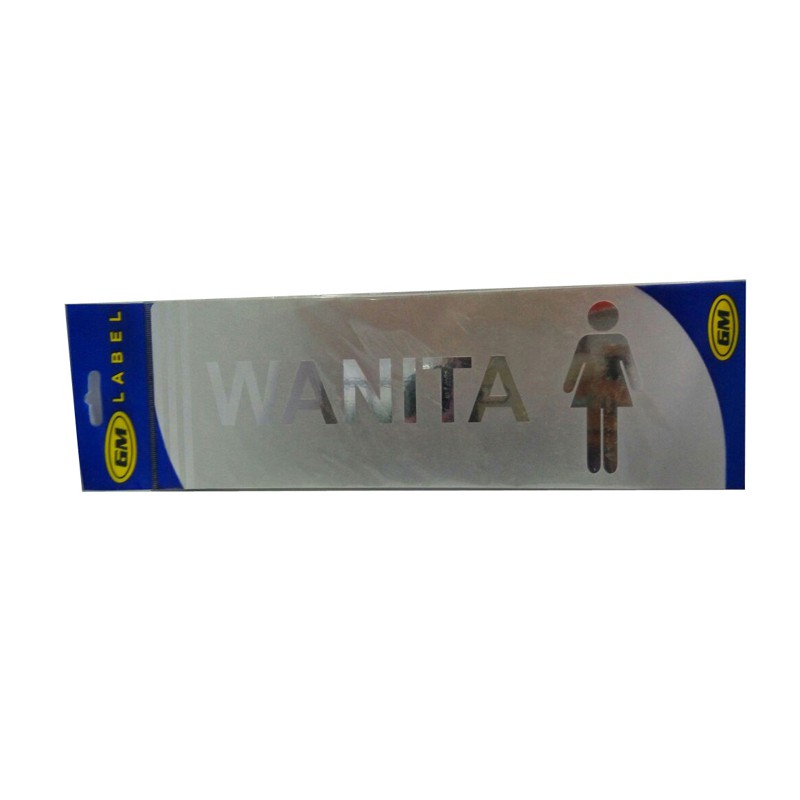 

GM LABEL BESAR LB 418 WARNA TOILET WANITA (PLAT)