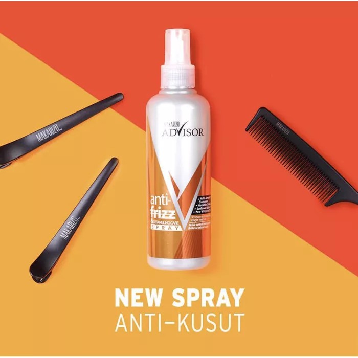 ❤ jselectiv ❤ MAKARIZO ADVISOR Anti Frizz - 70ml | Spray Rambut Anti Kusut MAKARIZO