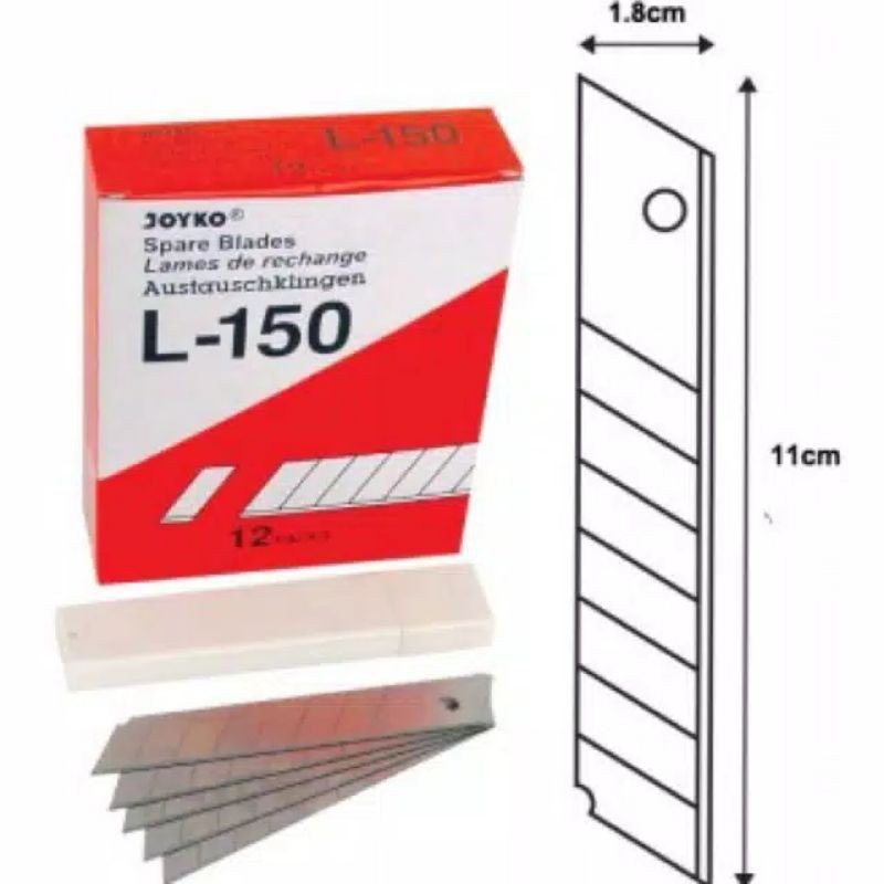 

Isi Cutter Besar Merk Joyko L 150