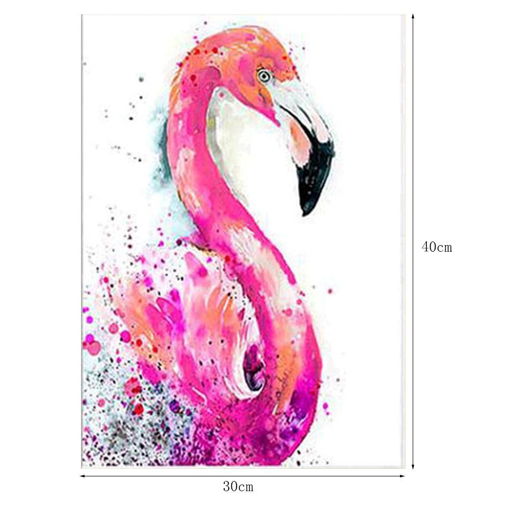 Diy Lukisan Diamond 5d Dengan Gambar Burung Flamingo Dan Hiasan