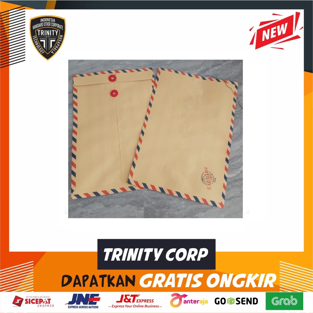 

AMPLOP COKLAT EXECUTIVE F4 E310+Tali/pack 10pcs