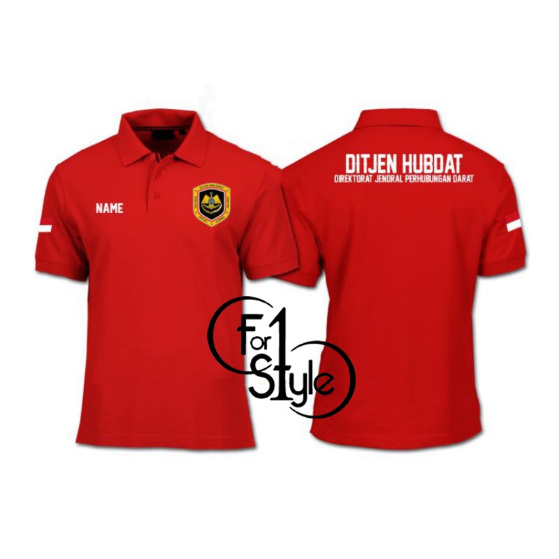 KAOS POLO SHIRT DITJEN HUBDAT (GRATIS TAMBAH NAMA)