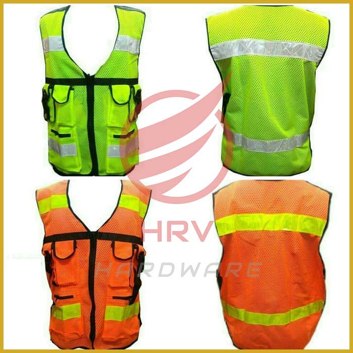 ROMPI SAFETY 6 KANTONG  INDUSTRIAL SAFETY VEST