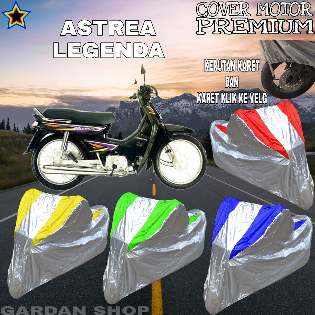 Sarung Motor ASTREA LEGEND Silver KOMBINASI Body Cover Astrea PREMIUM