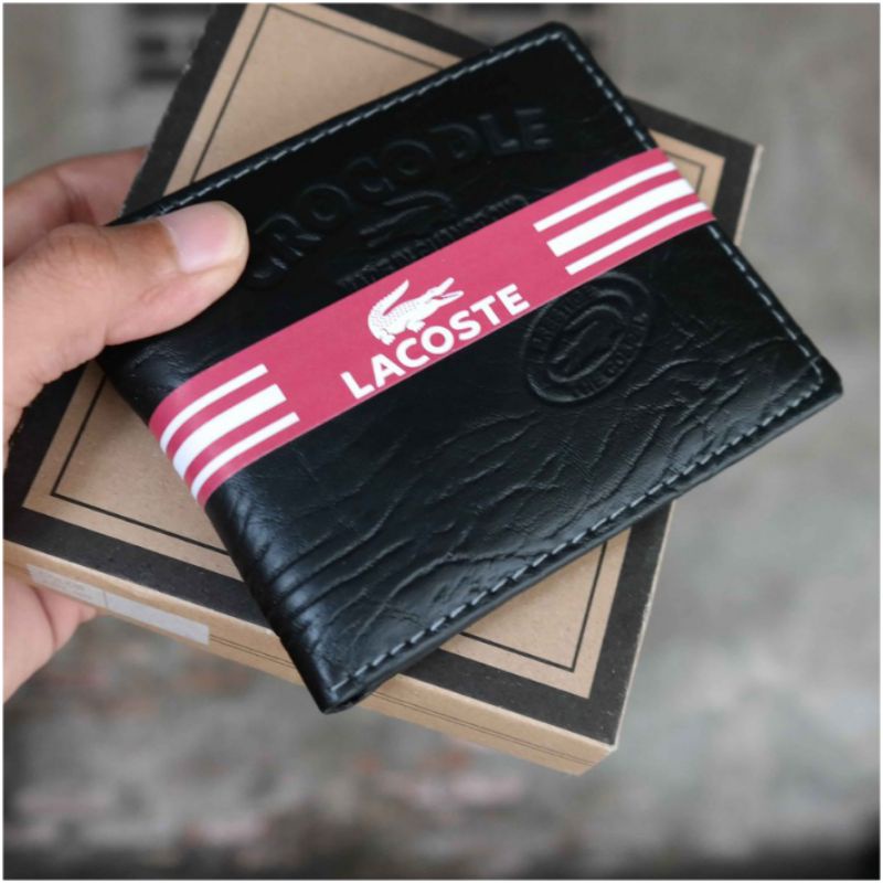 Dompet Pria Kulit Sintesis Motif Urat Free Box Dompet Home Made Motif Random