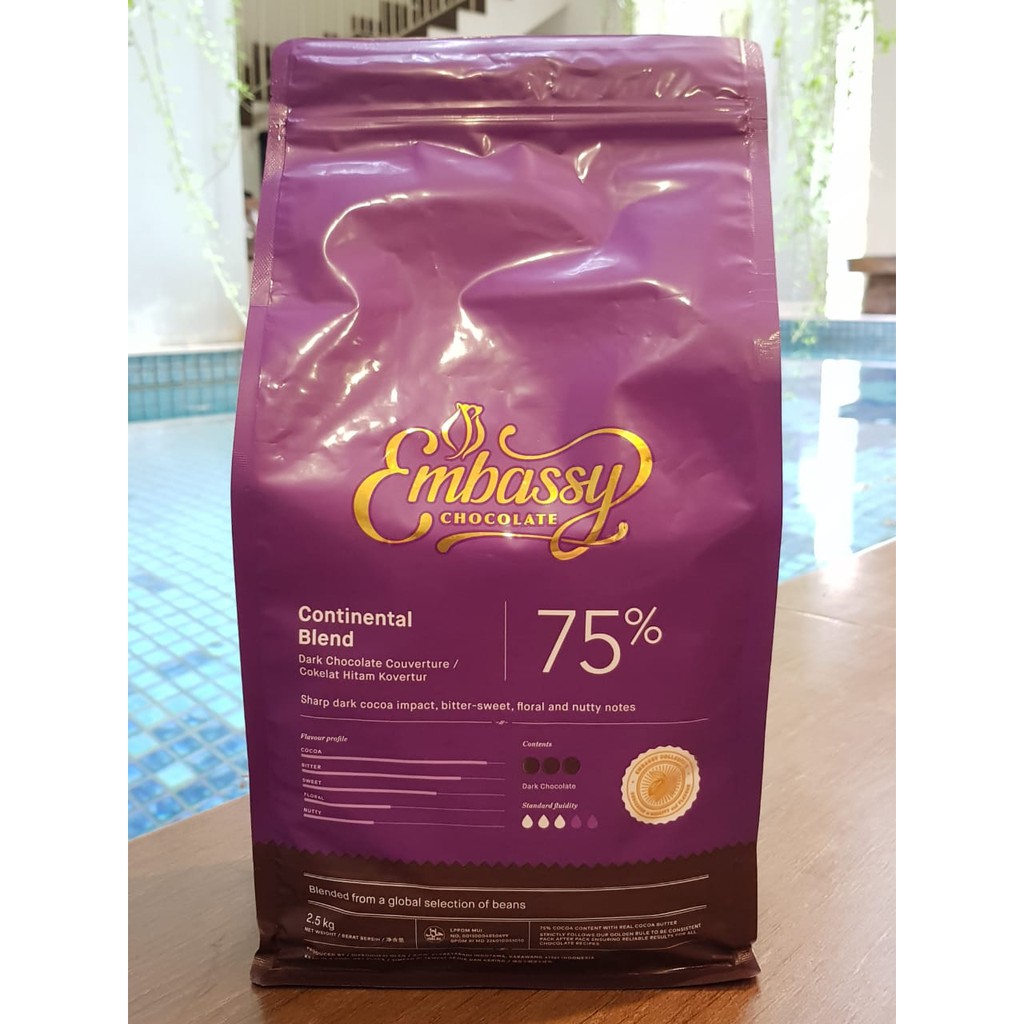 

EMBASSY Couverture Dark Continental 75% 2,5 kg - Tulip Couverture 75%