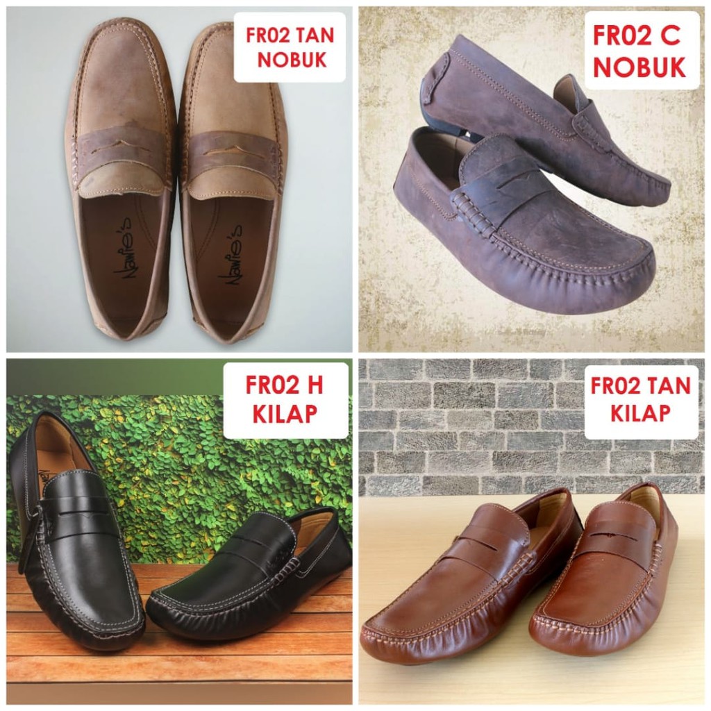  Sepatu  Pria Bahan Kulit  Sapi Asli  Merek Nawies Fashion 