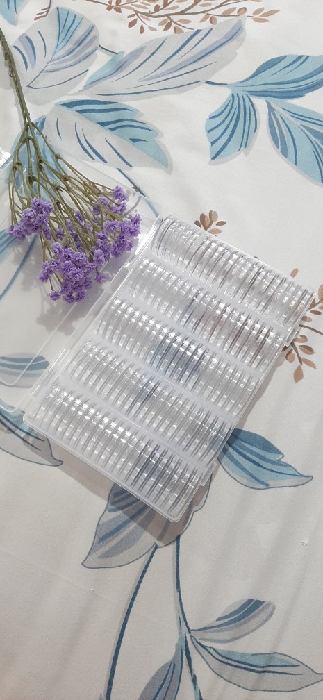 Kotak Wadah Dengan Bentuk Bulat Dan Bahan Plastik Transparan Ukuran 30mm Untuk Koin Storage Box