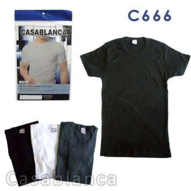 CASABLANCA Oblong Lengan Pendek T-Shirt C-666