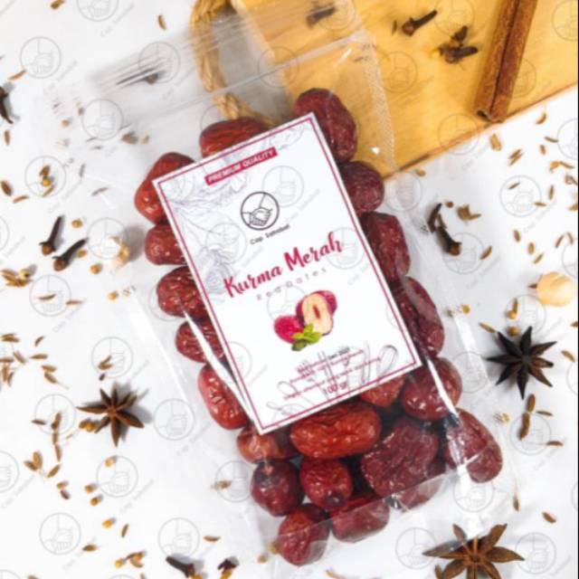 Kurma Merah 100gr / Red Dates / Angco / Rempah / JSR 100% PREMIUM