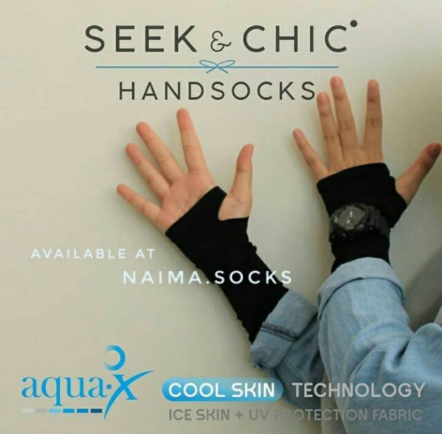 SEEK & CHIC HANDSOCKS FINGERLESS & ORIGINAL - SEEK & CHIC HANDSOCKS JEMPOL BOLONG DAN ORIGINAL