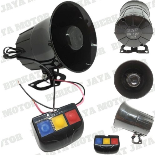 Klakson Toa Sirine 3 Suara Daseng Klakson Patwal Polisi Touring Motor