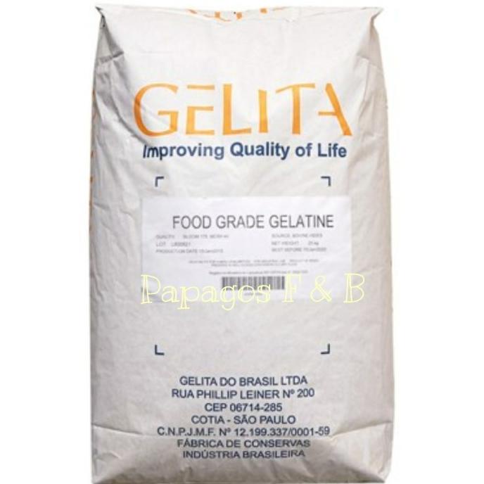 

Bubuk Gelatin Impor Australia Merk GELITA repack 100 gr / gram TERLARIS TERPERCAYA ORIGINAL