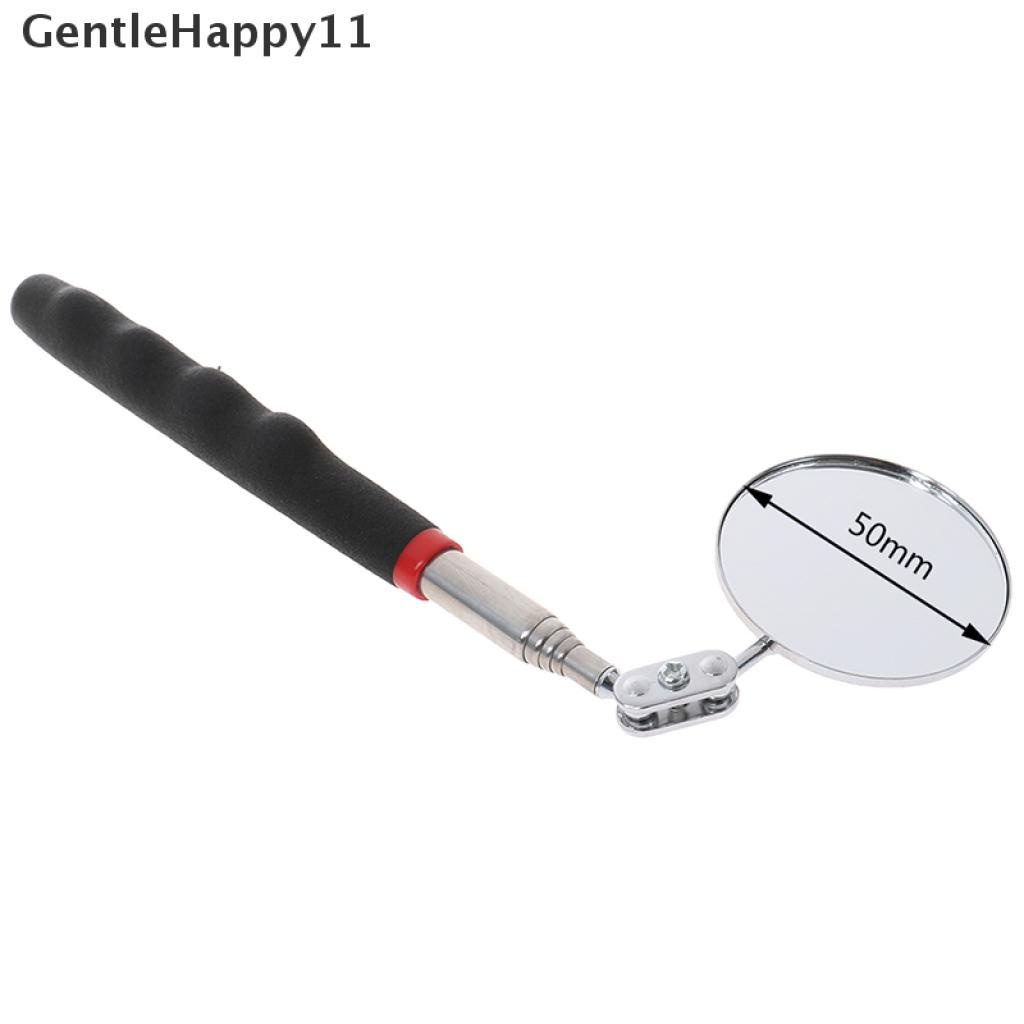 Gentlehappy 1Pc 50mm Cermin Bulat Inspeksi Lensa Deteksi Teleskopik Mobil360° Alat Perbaikan