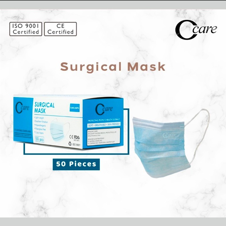 Masker 3 ply C care