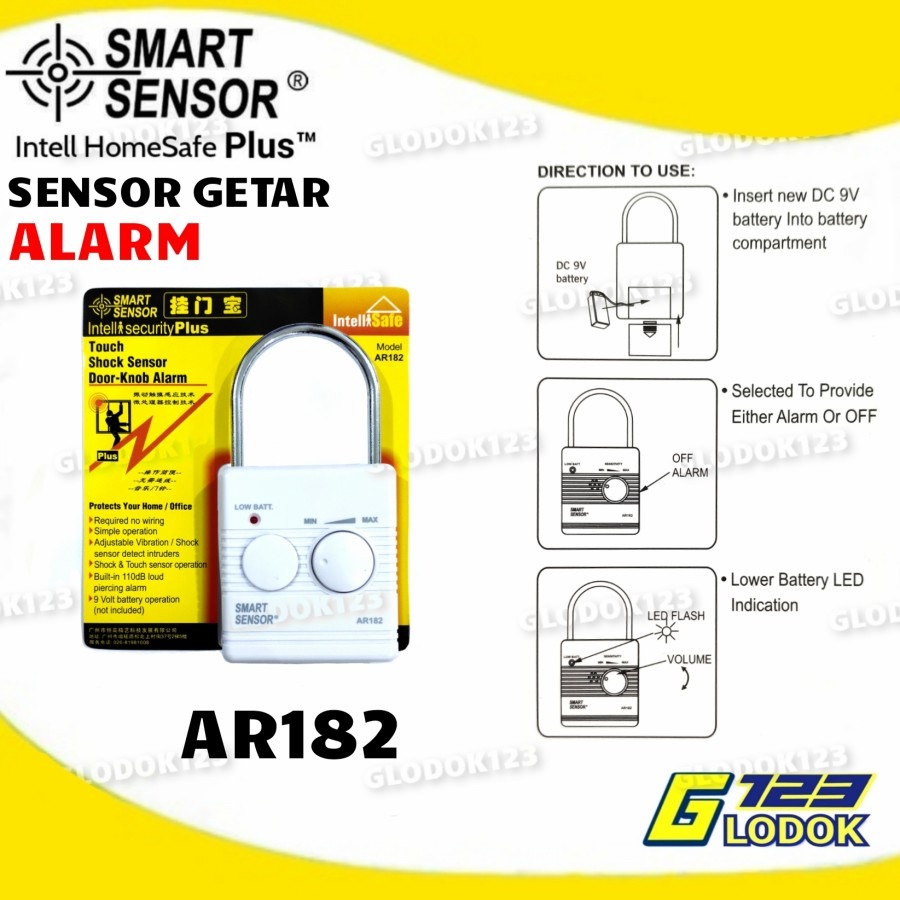 Sensor Getar Suara Alarm Anti Maling Rumah Pintu Jendela