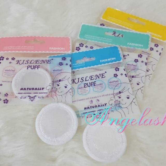 SPON BEDAK TABUR KISLENE COMPACT KAIN PUTIH LEMBUT