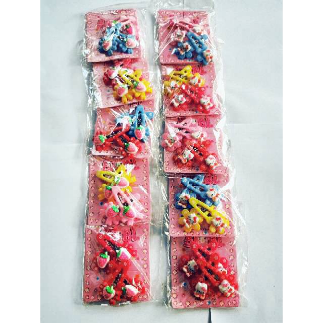 grosir  Jepit rambut tiptop mini 20 pcs (5set)