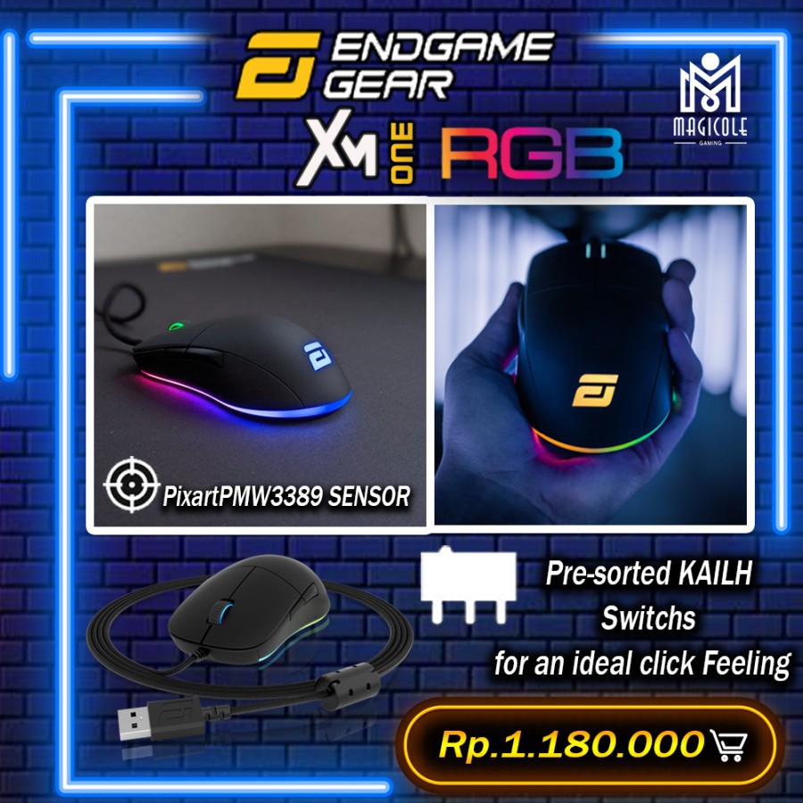 Endgame Gear Xm1 Rgb Gaming Mouse Shopee Indonesia