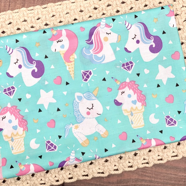 kain perca katun motif anak - tosca unicorn