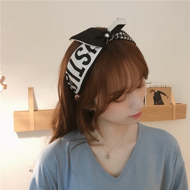 Caliloops Liel Bando Lebar Premium Pita Korea Bandana Rambut Wanita