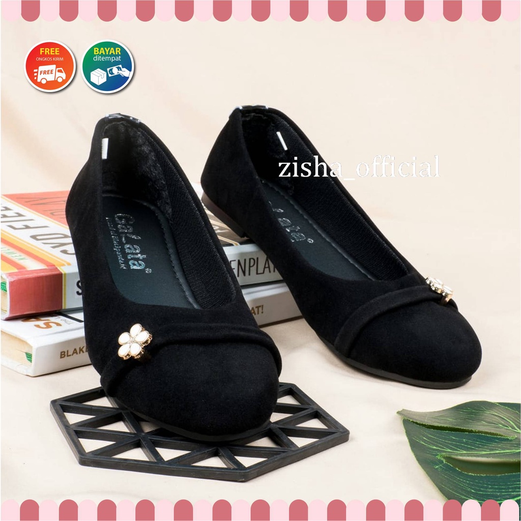 Blackpanda Flat Shoes / Sepatu Black Panda / Sepatu Wanita / Flatshoes Wanita / Black Panda Flona