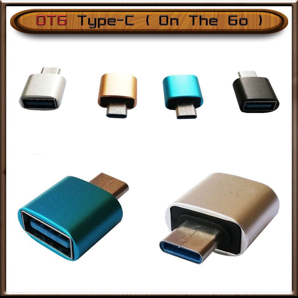 Adaptor OTG USB Micro / Type C High Speed Metal Chrome Non Kabel OCEANMART OCEAN MART Aksesoris Handphone HP Murah Grosir