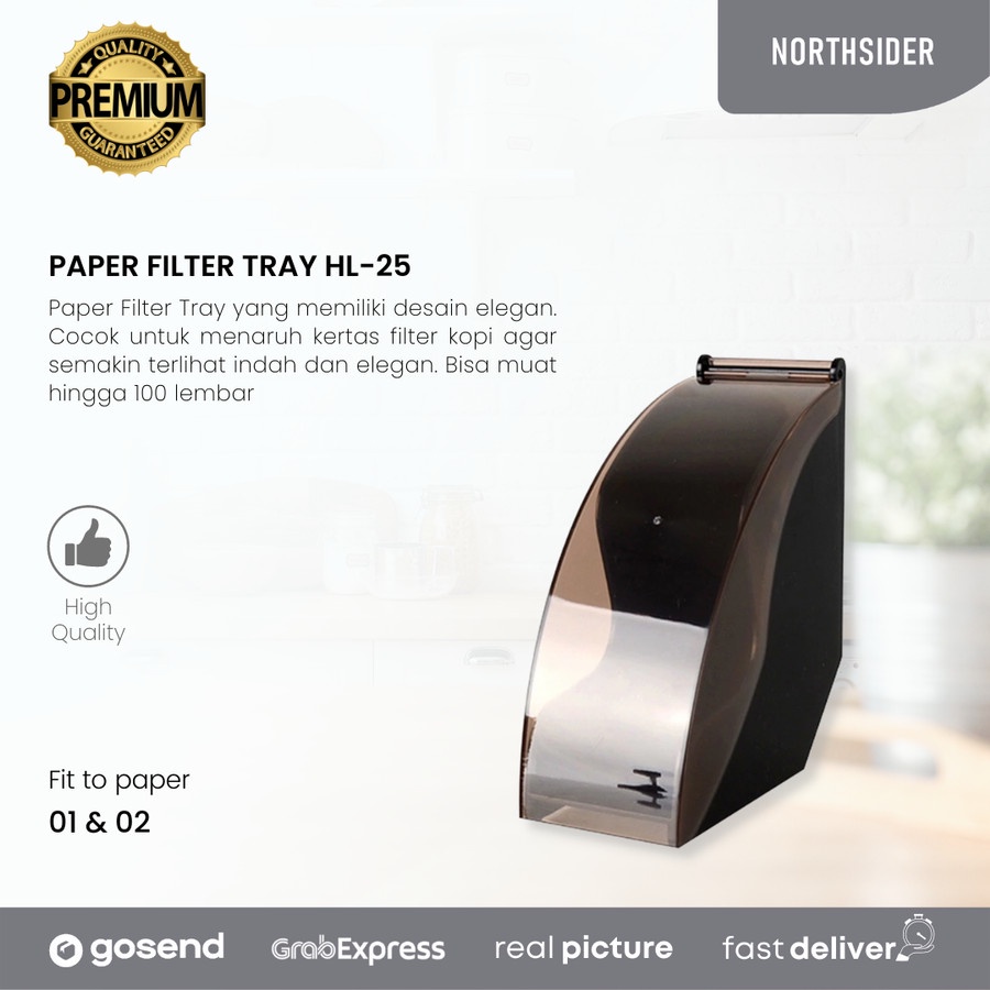 TEMPAT KERTAS FILTER V60 - KALITA - PAPER FILTER TRAY HL-25