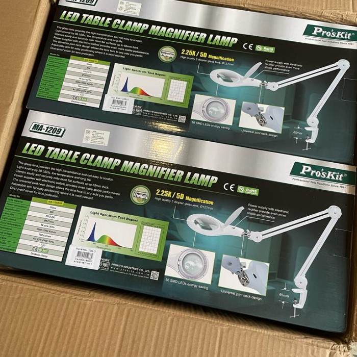 

Magnifying Lamp 5in 5 Diopter Kaca Pembesar Dengan lampu