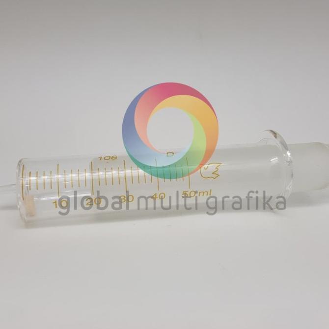 Glass Syringe / Suntikan Kaca 50 Ml Original