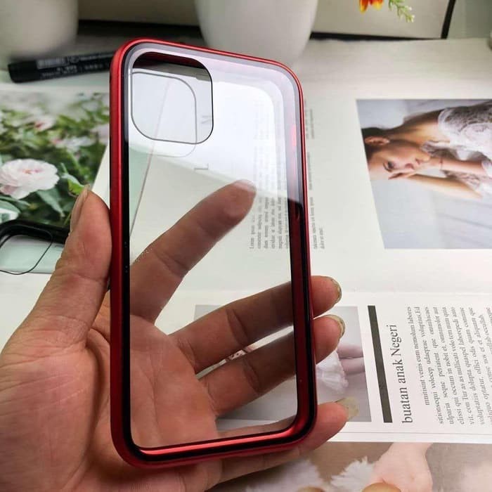 Case Magnetic Depan Belakang Oppo A15 New 2020 Kaca 360 Premium Glass