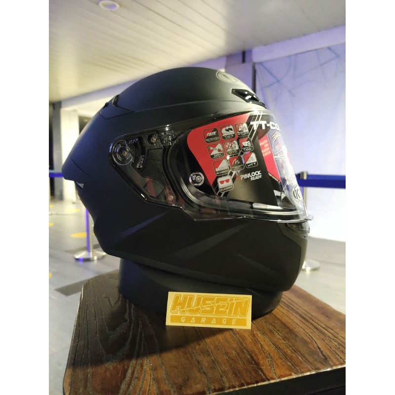 KYT TT COURSE BLACK DOFF