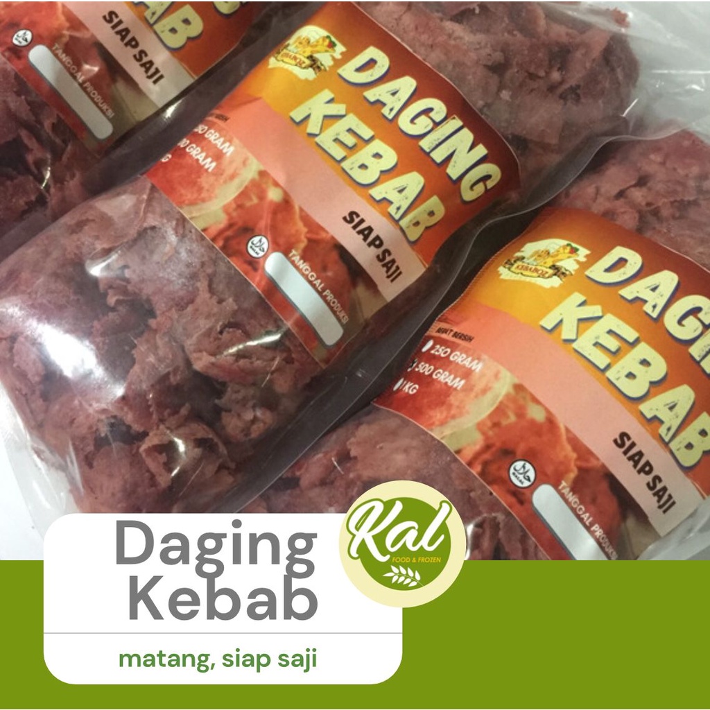 

Daging Kebab Matang Siap Saji Kebaboz 500 Gram
