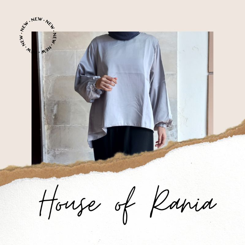blouse satin dan suede HR