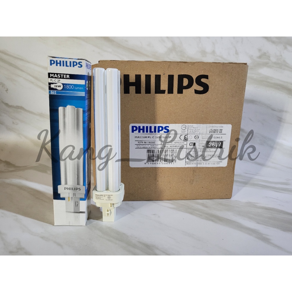 Lampu PL-C 2P Philips 26Watt / PLC Philips 26W / Lampu Tusuk Philips