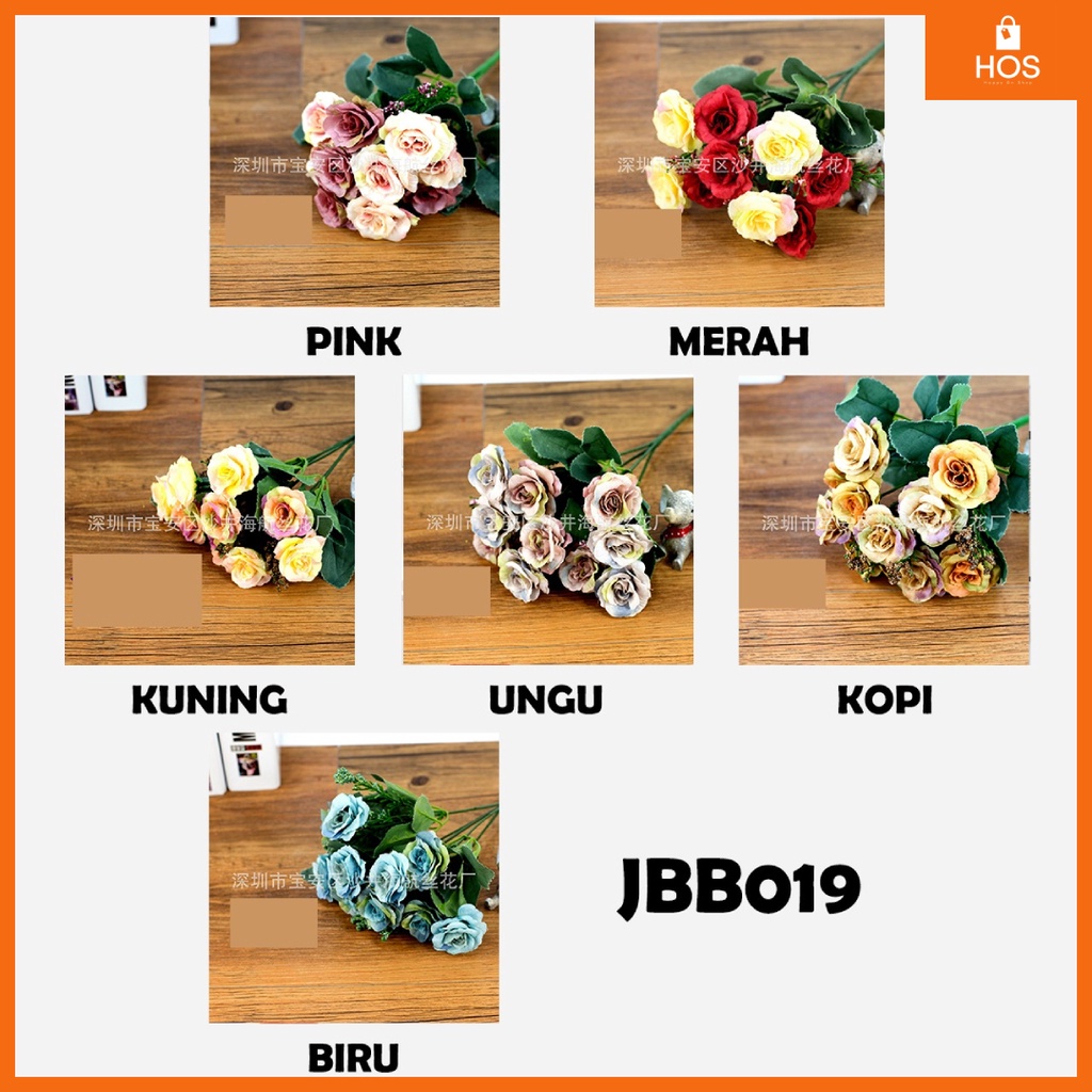 Bouquet bunga JBB019 Artifisial Dekorasi Rumah Happyonshop