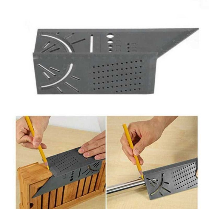 

Terbatas Penggaris Mistar Mark Line 3D Measuring Ruler Gauge Terbatas