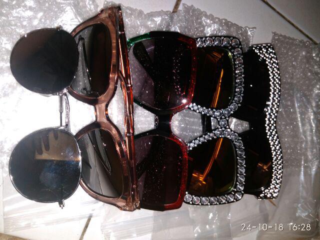 [bayar Di Tempat]kacamata Sunglass Bentuk Kotak Gaya Retro Untuk Wanita