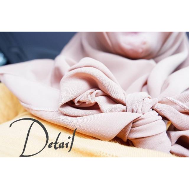 POLYCOTTON Bella Square Double Hycon HIJAB JILBAB KHIMAR SEGI EMPAT