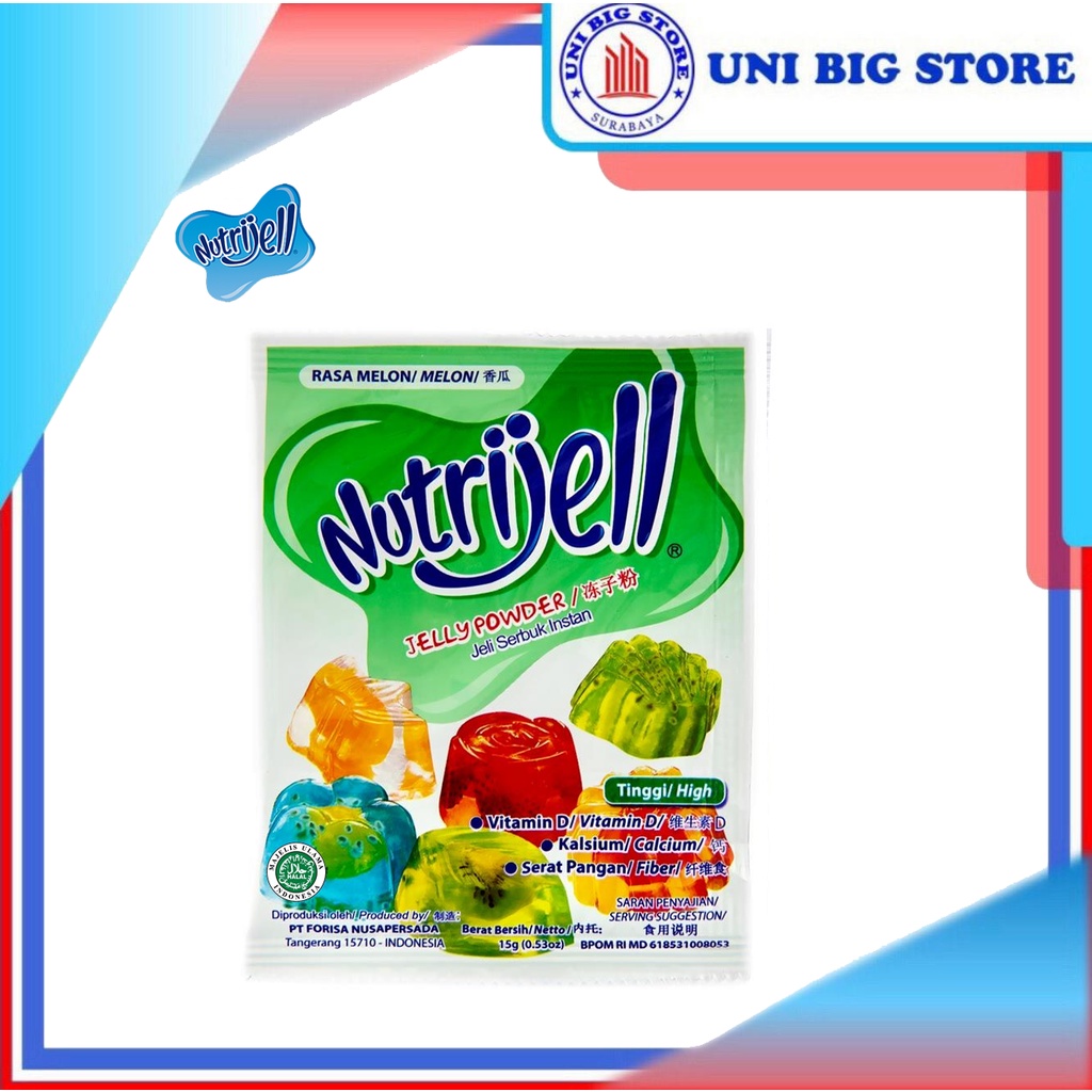 

Nutrijell Jelly Powder Melon 15 gr Jelli Agar Jeli