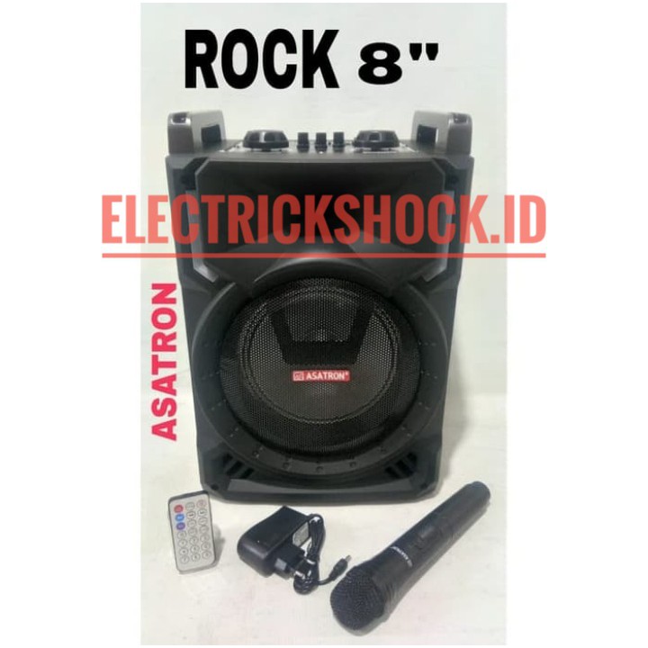 SPEAKER PORTABLE WIRELESS ASATRON ROCK 8 INCH