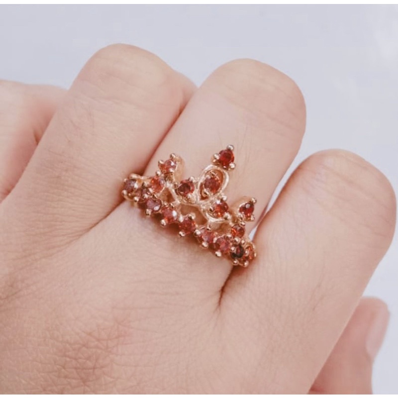 cincin wanita //perhiasan cincin //cincin permata warna//cincin