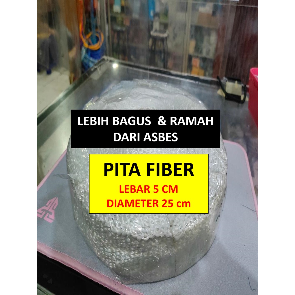 Pita Fiber Fiberglasscloth Lebar 5 cm - Peredam Panas